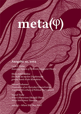 Coverbild der zehnten Ausgabe von metaphi.