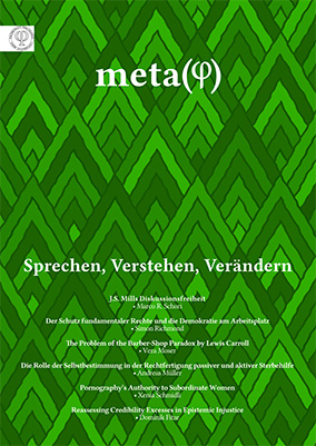 Coverbild der sechsten Ausgabe von metaphi.