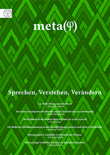 Coverbild der sechsten Ausgabe von metaphi.