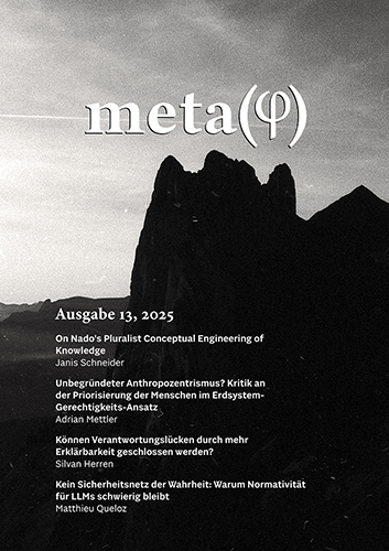 Coverbild der dreizehnten Ausgabe von metaphi.